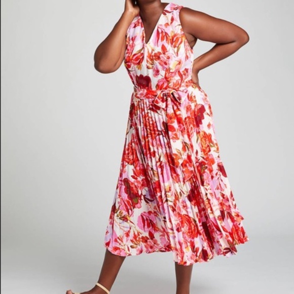 🆕LB Fit and Flare Dress NWT 18 - Picture 2 of 3